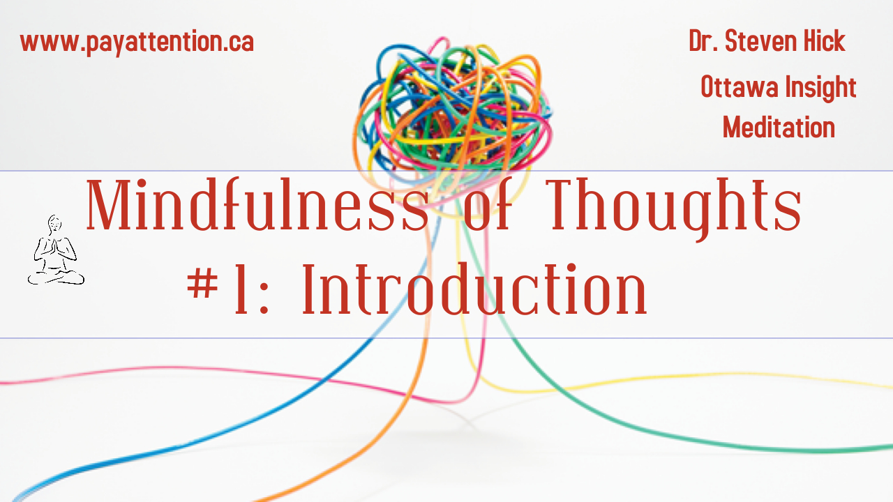 Mindfulness of Thoughts #1: Introduction and First Practices